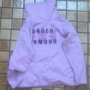 Under Armour Lavender Pullover Hoodie with Back Logo